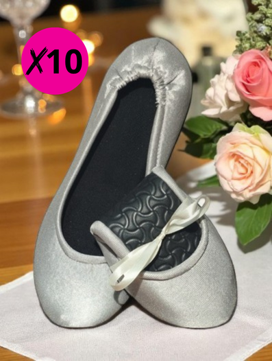 10 pares de flats modelo SAT SATINADAS