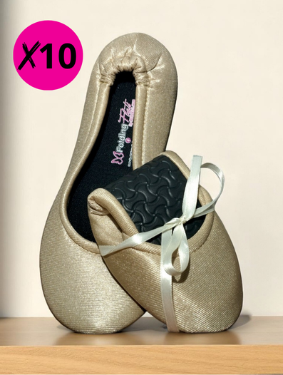 10 pares de flats modelo SAT SATINADAS